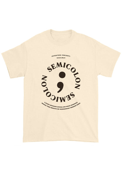 Semicolon Svt Kpop Chunky Shirt