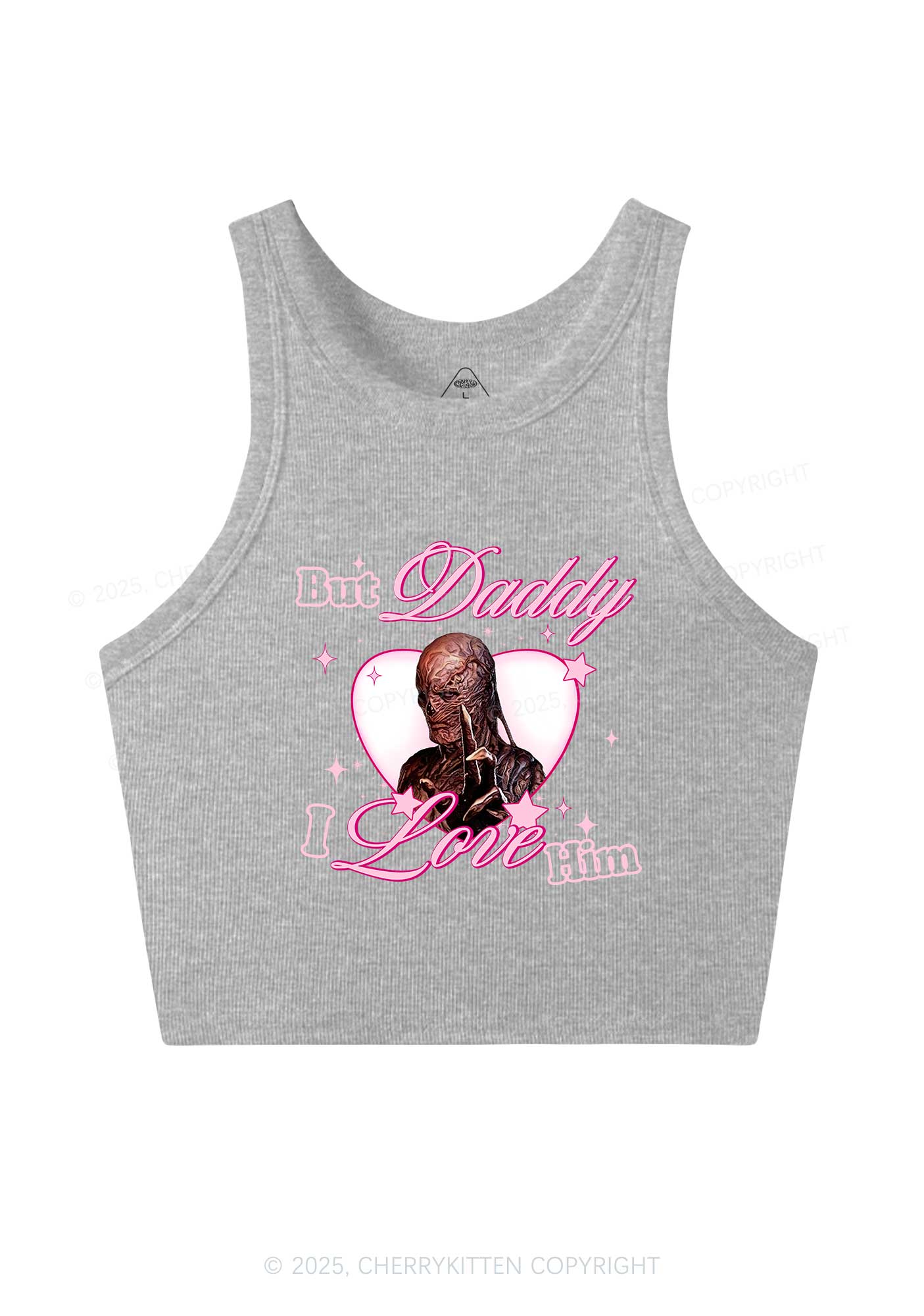 Daddy I Love VN Y2K Crop Tank Top Cherrykitten