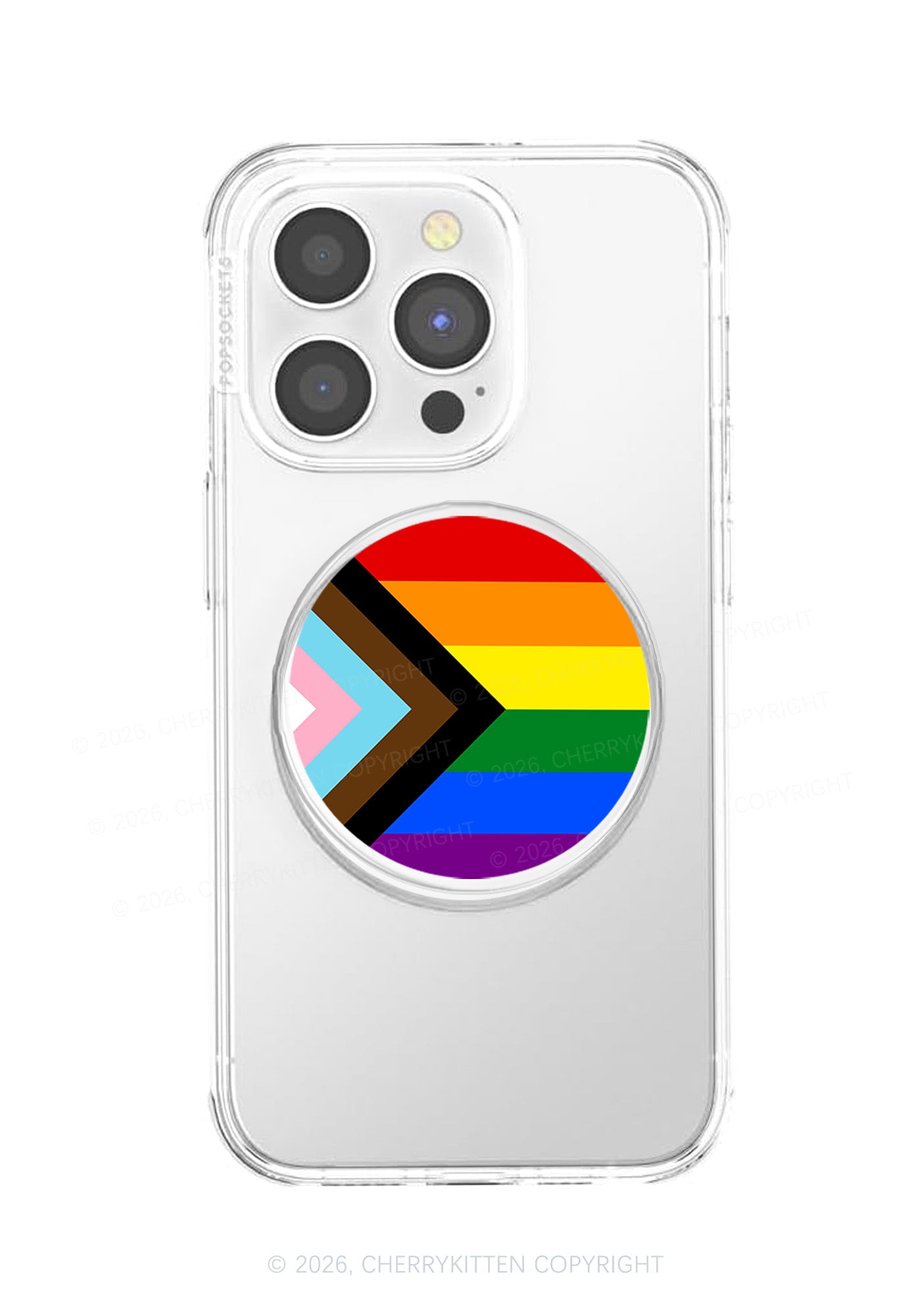 Progress Stripes Pride Y2K Magnetic Phone Grip Holder Cherrykitten