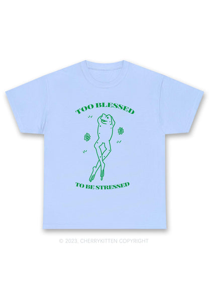Too Blessed To Be Stressed Chunky Shirt