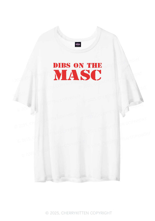 Dibs On The Masc Pride Y2K Sheer Boyfriend Tee Cherrykitten