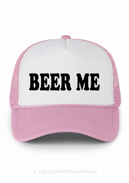 Beer Me Y2K Colorblock Trucker Hat Cherrykitten