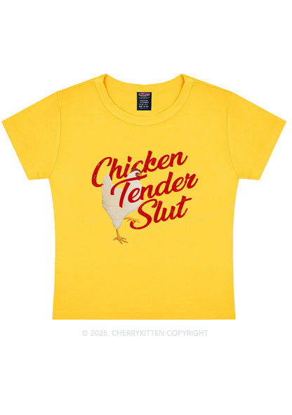 Chicken Tender Slxt Y2K Baby Tee Cherrykitten