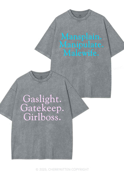 Girlboss Malewife Valentine's Day Y2K Valentine's Day Washed Tee Cherrykitten