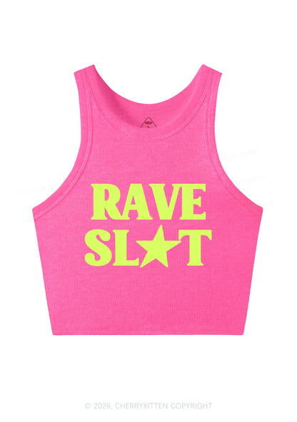 Rave Slxt Y2K Crop Tank Top Cherrykitten