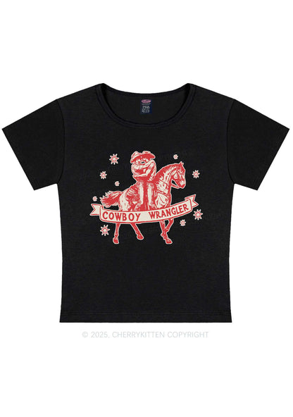 Cowboy Wrangler Pride Y2K Baby Tee Cherrykitten
