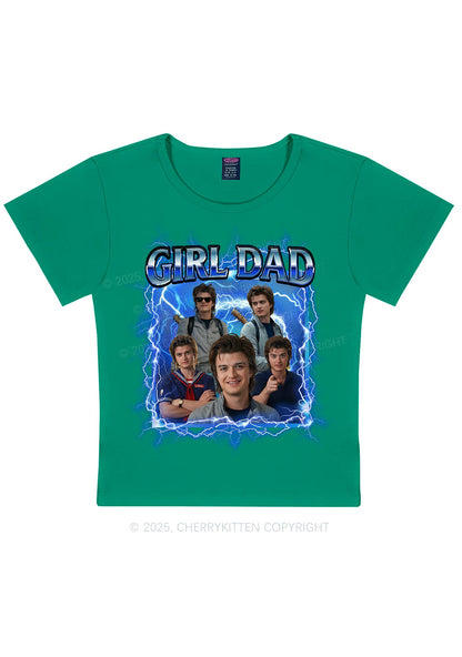 Girl Dad Y2K Baby Tee Cherrykitten