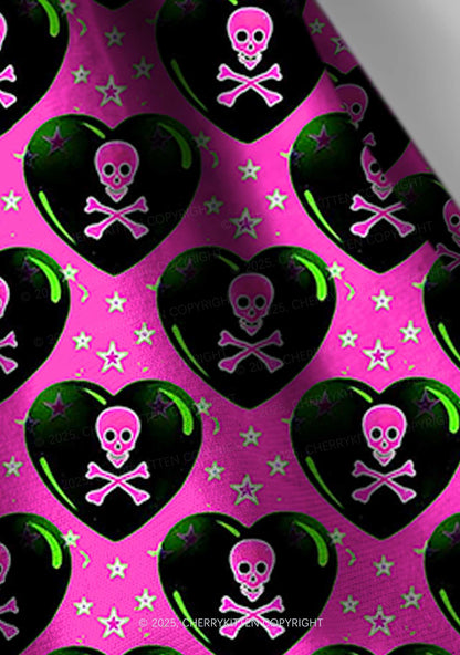 Skeleton Deluxe Valentine's Day Y2K Print Headband Cherrykitten