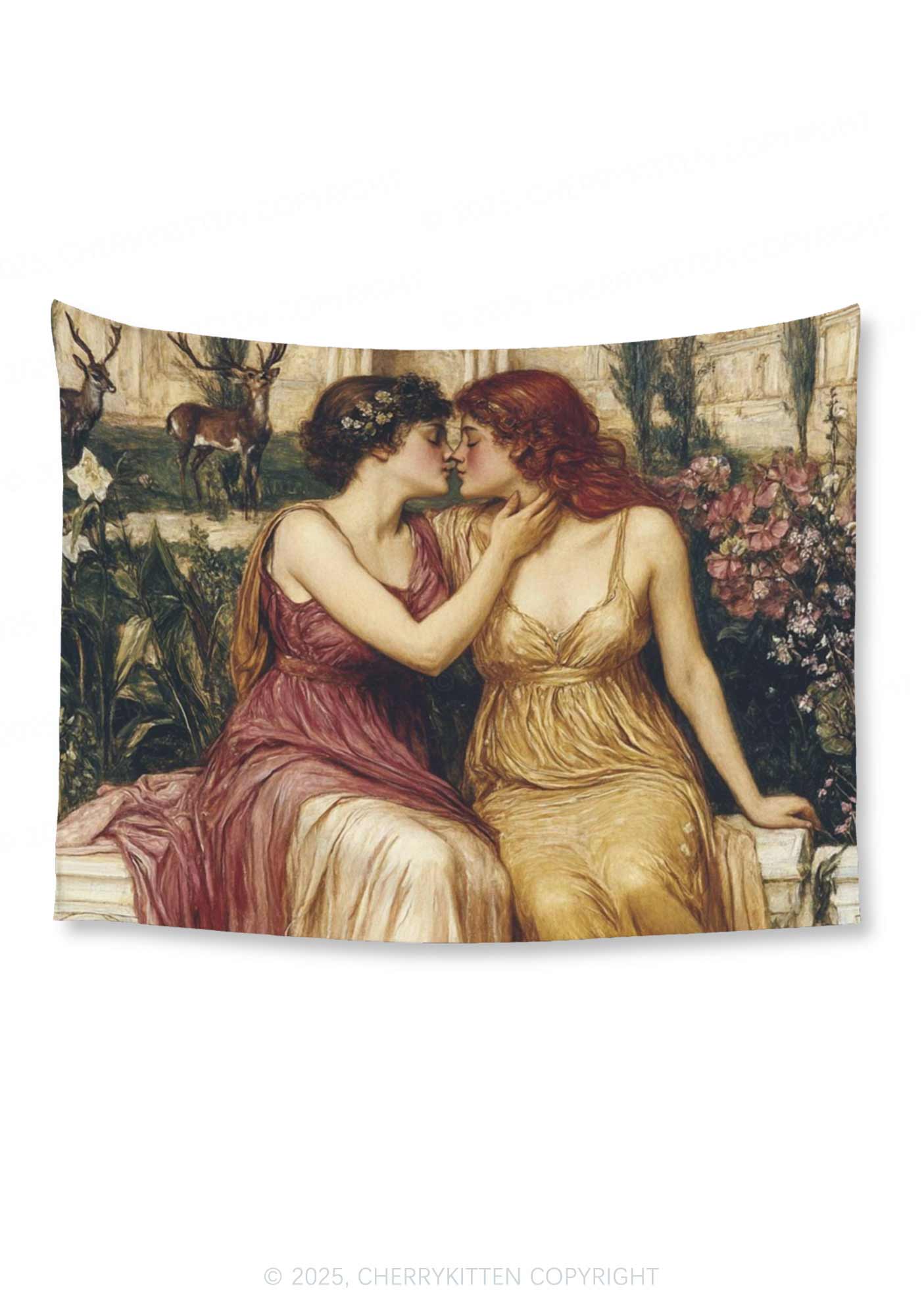 Lesbian Girlfriend Flag Y2K Tapestry Cherrykitten