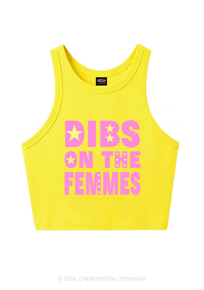 Dibs On The Femmes Pride Y2K Crop Tank Top Cherrykitten