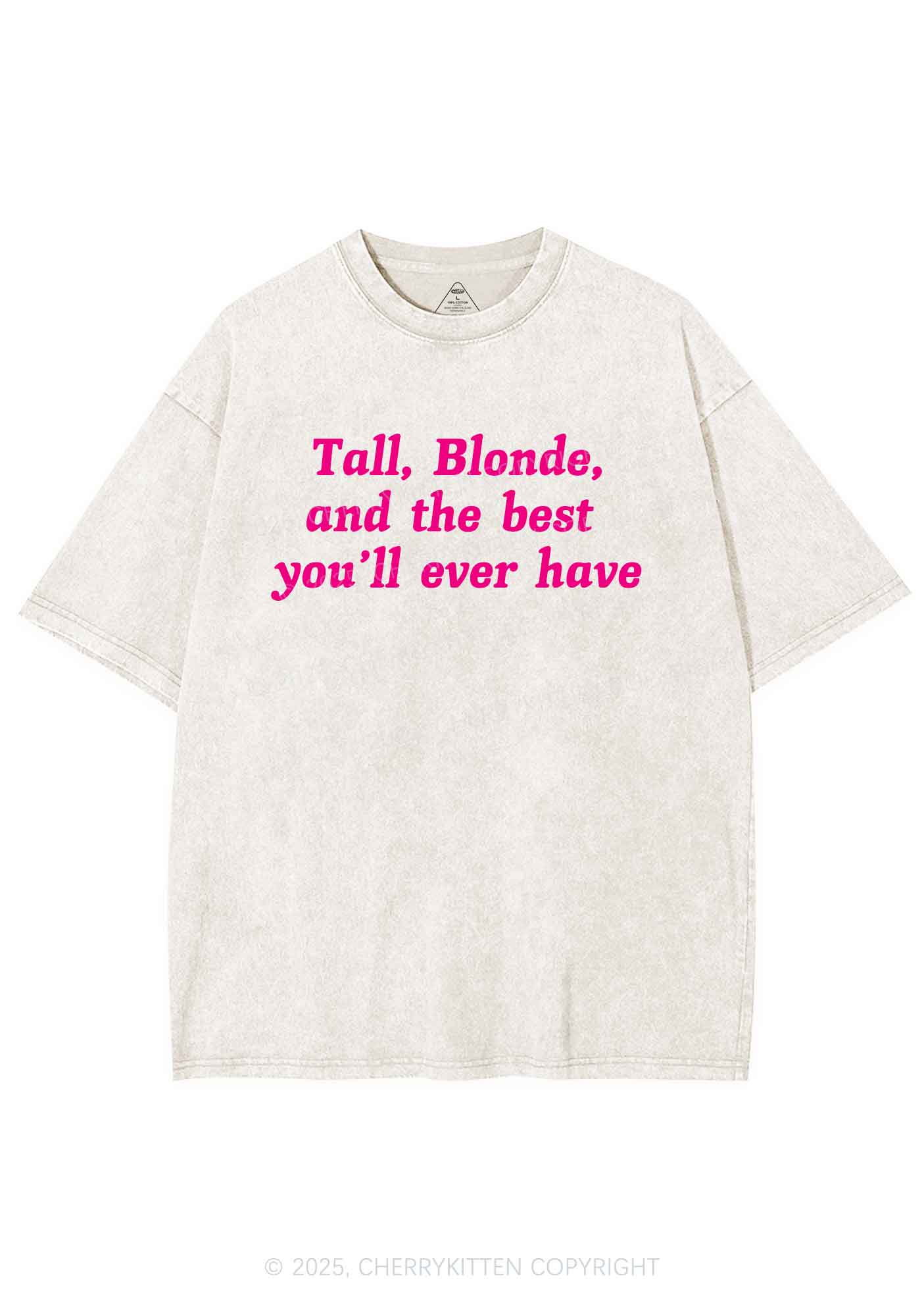 Best Tall Blonde Y2K Shirts Washed Tee Cherrykitten
