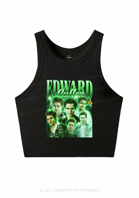 EC Green Lightning Y2K Crop Tank Top Cherrykitten