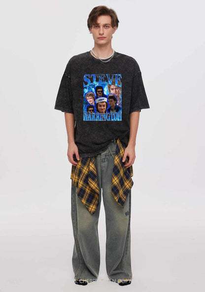 SH Blue Blaze Y2K Shirts Washed Tee Cherrykitten