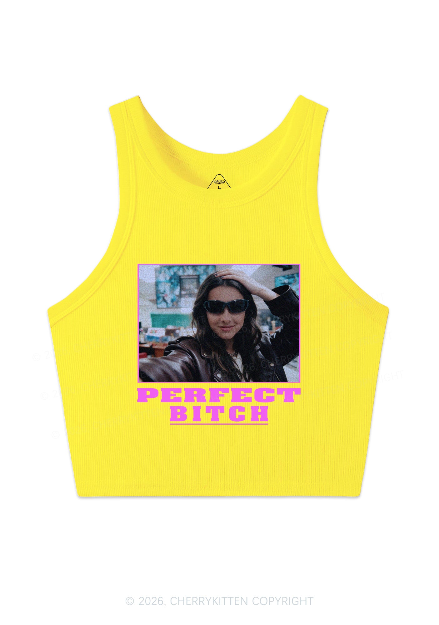 Custom Perfect Bxxch Y2K Crop Tank Top Cherrykitten