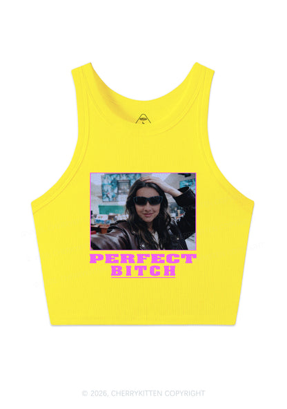 Custom Perfect Bxxch Y2K Crop Tank Top Cherrykitten