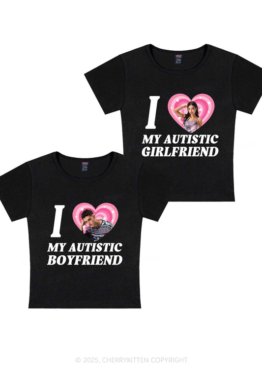 Custom My Autistic BF GF Y2K Valentine's Day Baby Tee Cherrykitten
