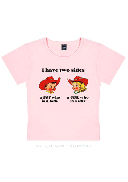 I Have Two Sides Pride Y2K Baby Tee Cherrykitten