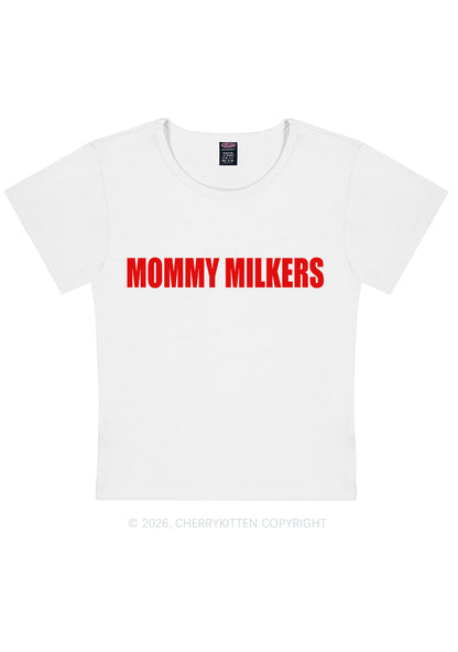 Mommy Milkers Y2K Baby Tee Cherrykitten