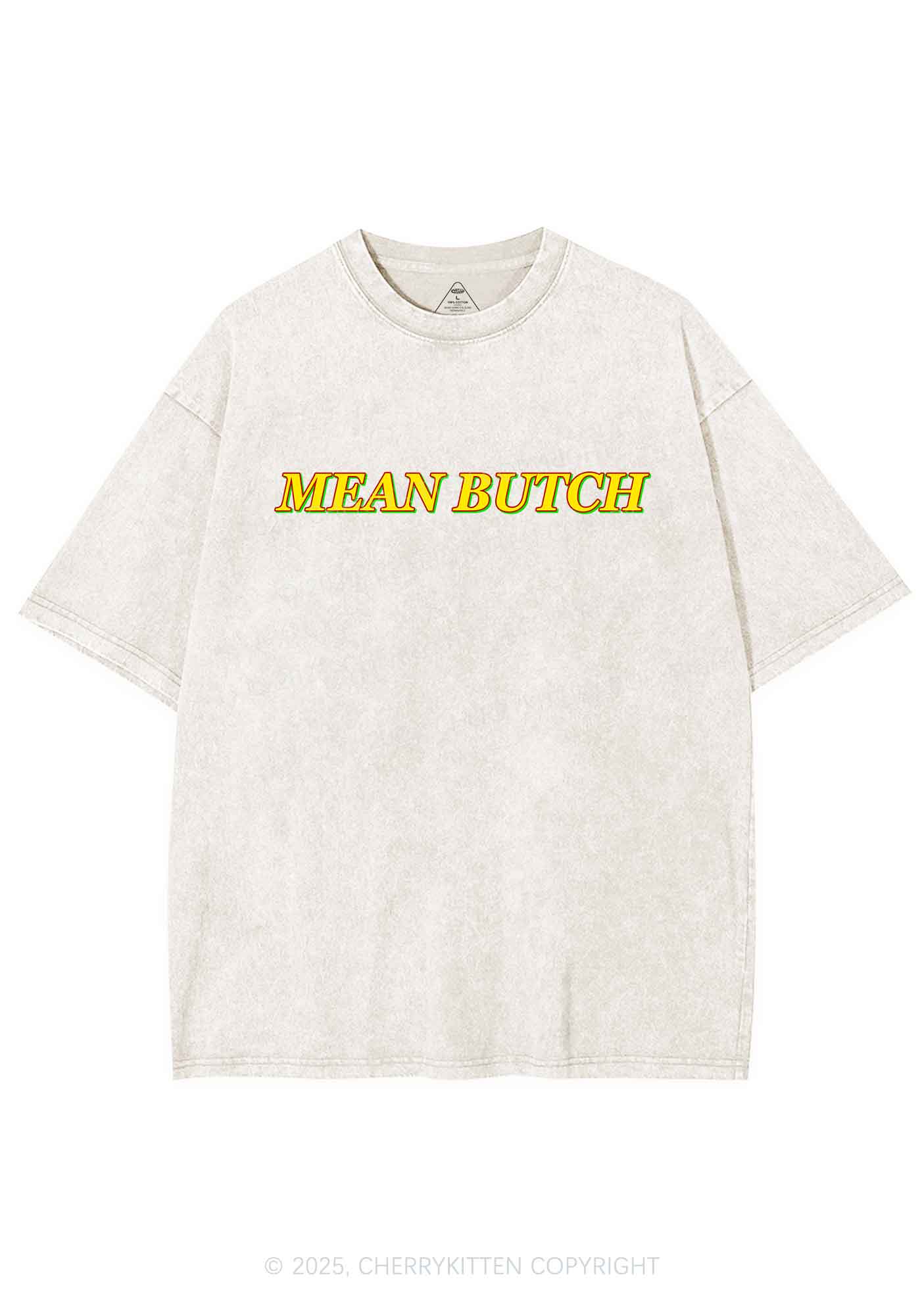 Mean Butch Pride Y2K Shirts Washed Tee Cherrykitten