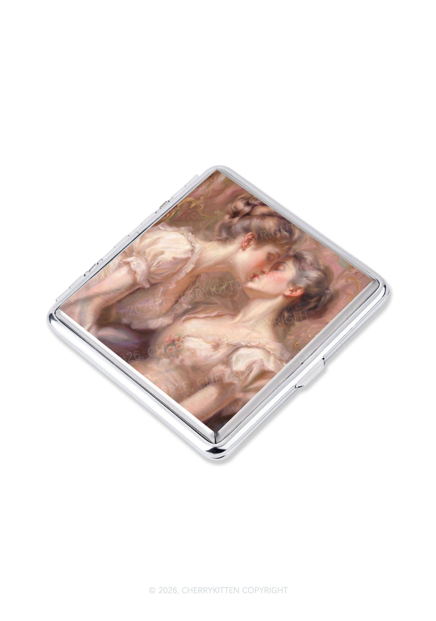 Pastel Dreamy Kissing Couple Pride Y2K Cigarette Case Cherrykitten