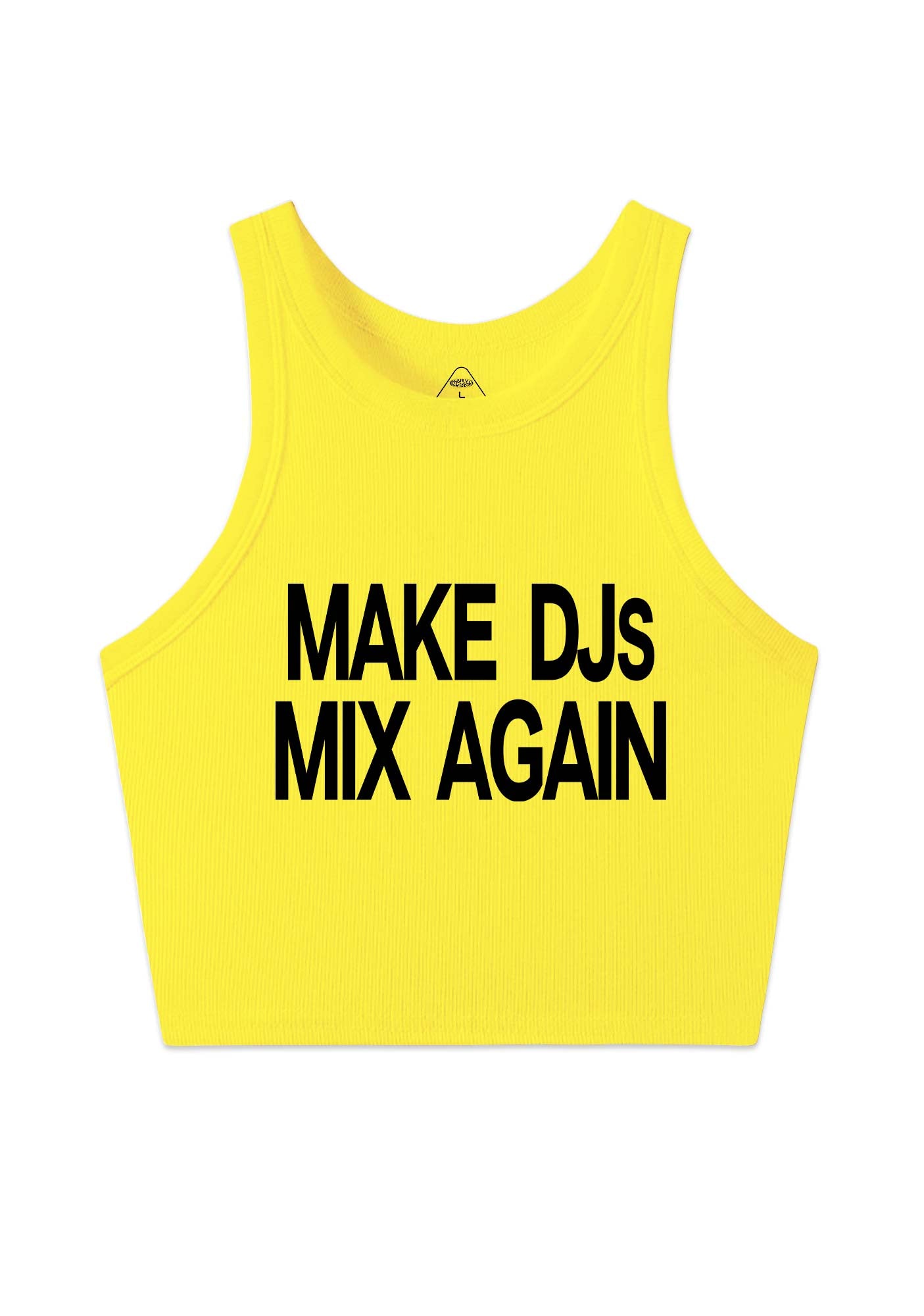 Make DJs Mix Again Y2K Crop Tank Top Cherrykitten