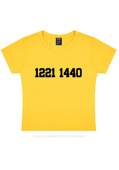 Retro Number HR Y2K Baby Tee Cherrykitten