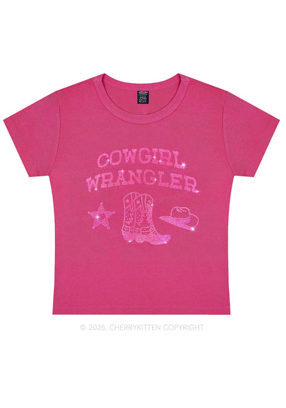 Rhinestone Cowgirl Wrangler Boots Pride Y2K Baby Tee Cherrykitten