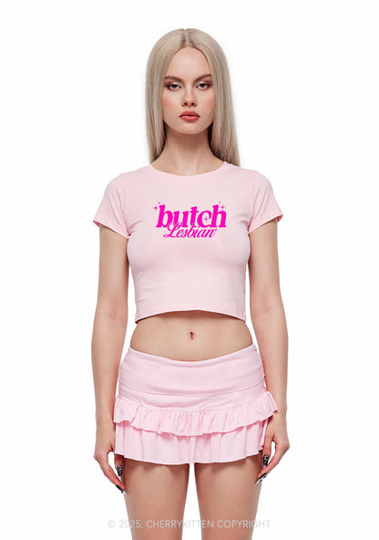 Butch Lesbian Y2K Baby Tee Cherrykitten