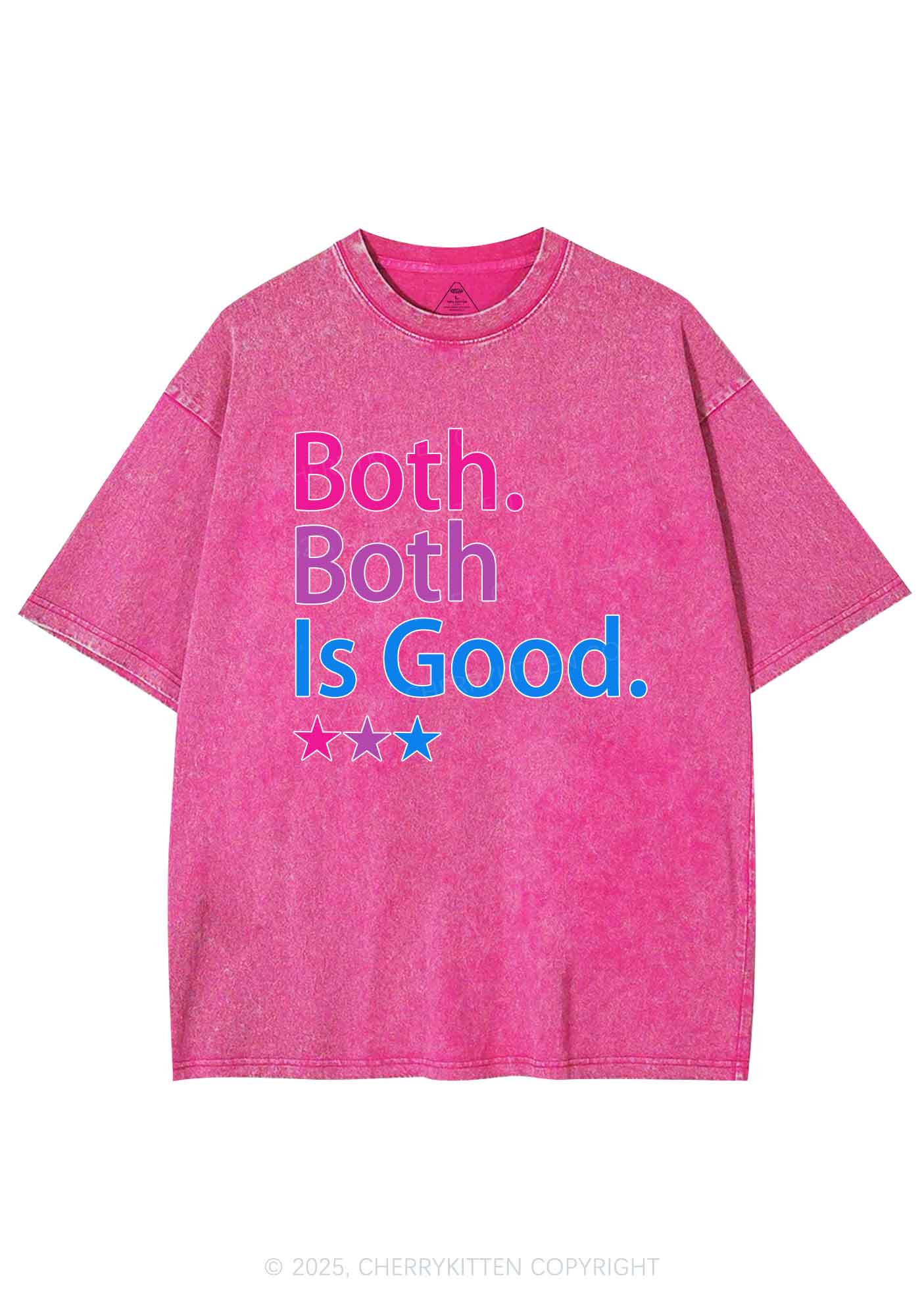 Both Is Good Pride Y2K Shirts Washed Tee Cherrykitten