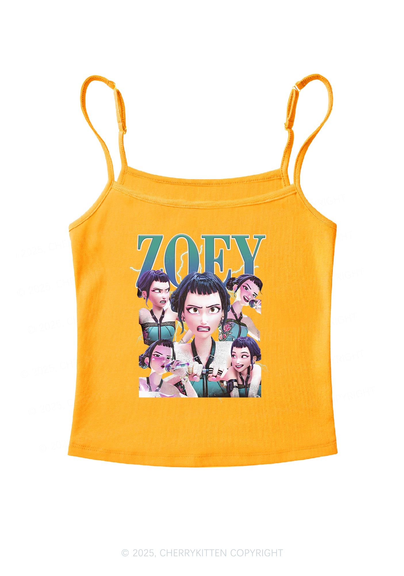 Kpop Girl Y2K Spaghetti Strap Cami Cherrykitten