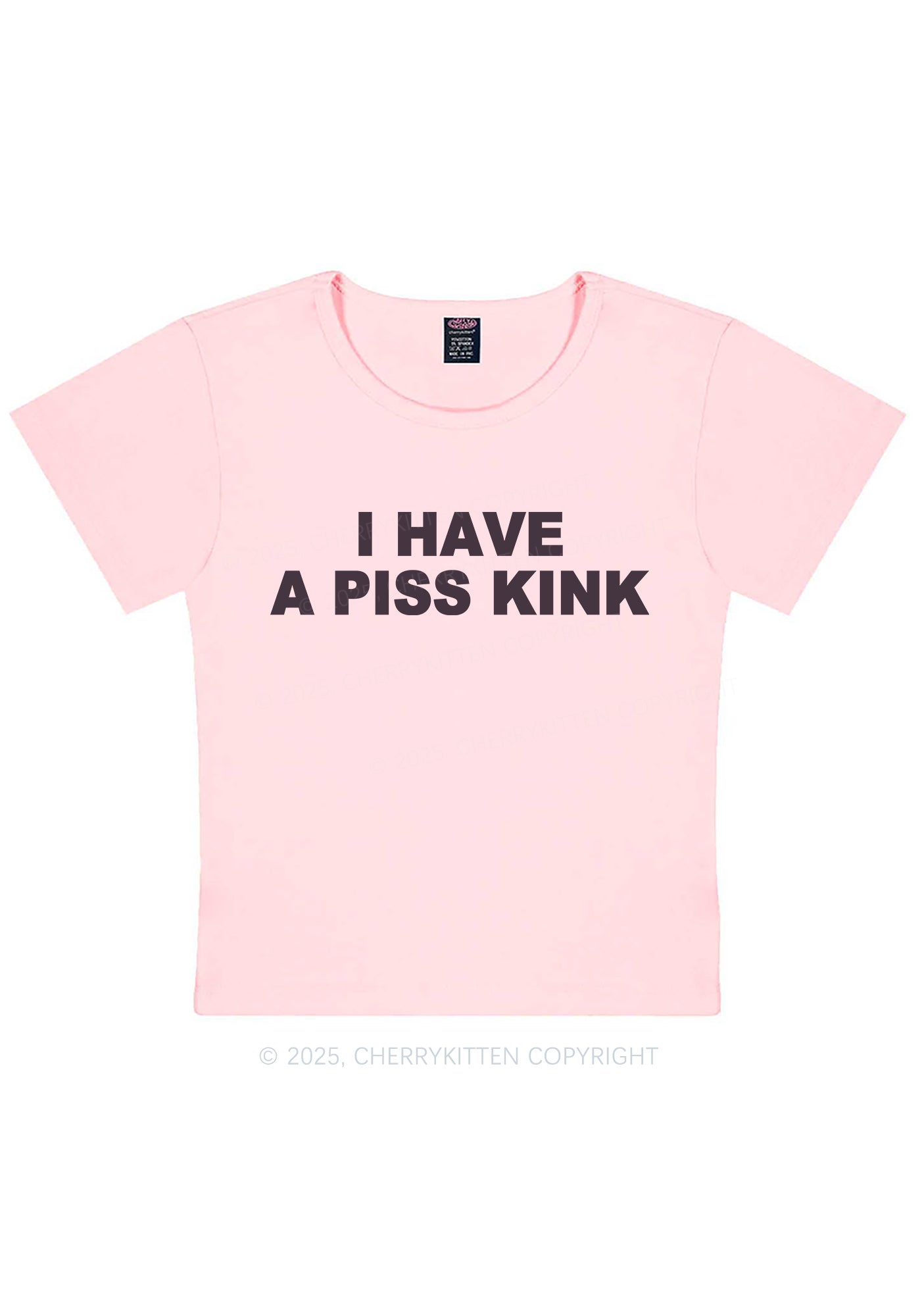Piss Kink Y2K Baby Tee Cherrykitten