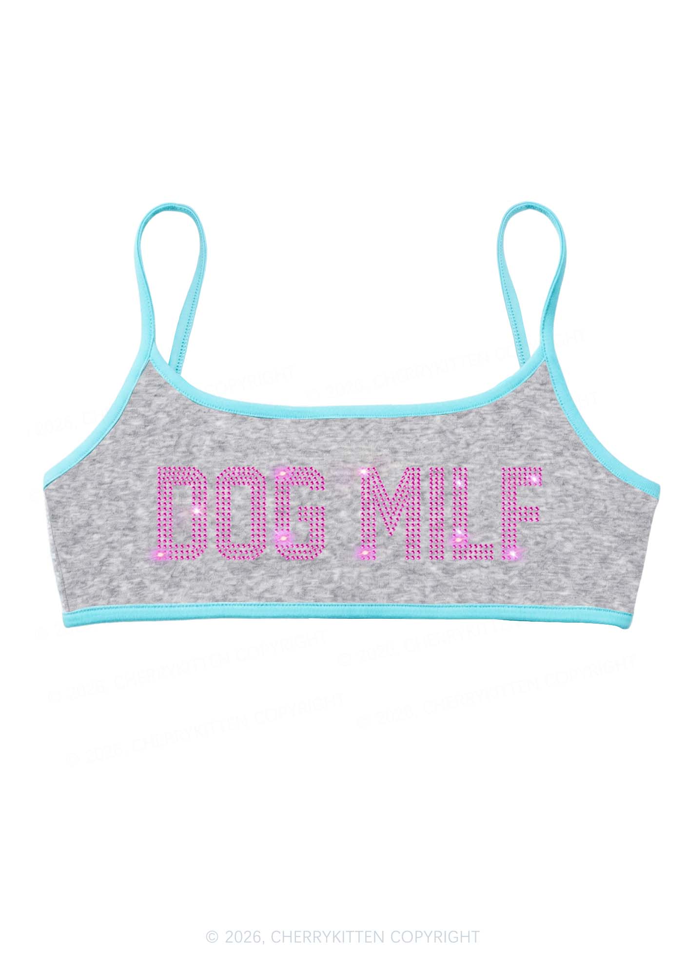 Rhinestone Dog Mxxf Y2K Super Crop Cami Cherrykitten