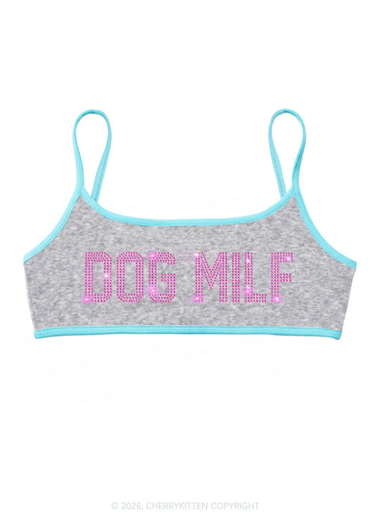 Rhinestone Dog Mxxf Y2K Super Crop Cami Cherrykitten