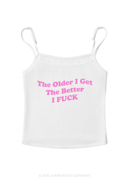 Older Get Better Fxxk Y2K Spaghetti Strap Cami Cherrykitten