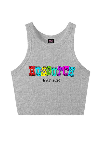 Custom Year Rainbow Husbutch Pride Y2K Crop Tank Top Cherrykitten