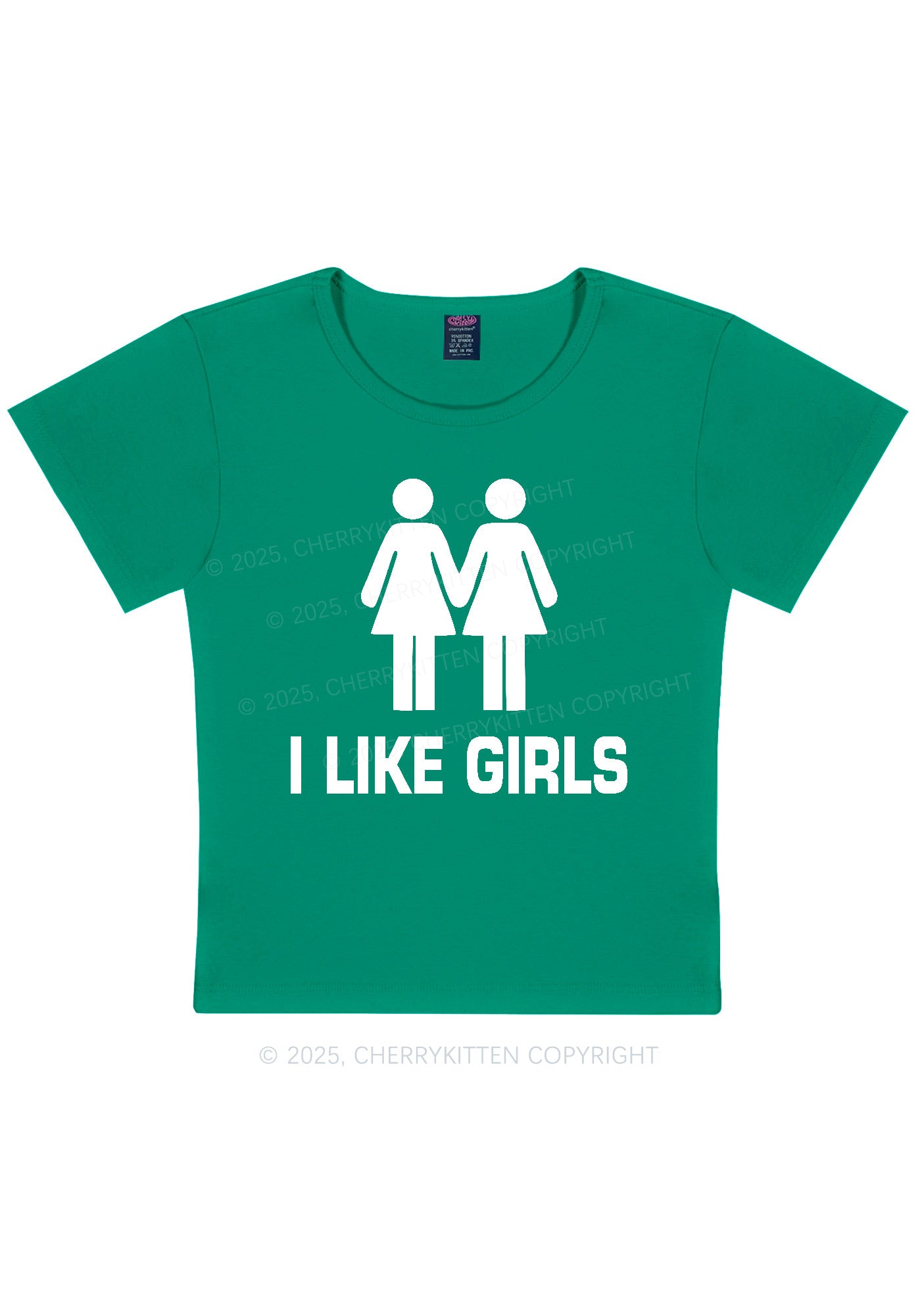 I Like Girls Pride Y2K Baby Tee Cherrykitten