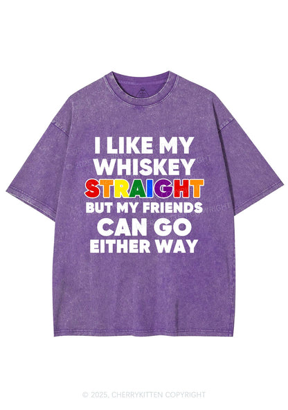 I Like Straight Pride Y2K Shirts Washed Tee Cherrykitten