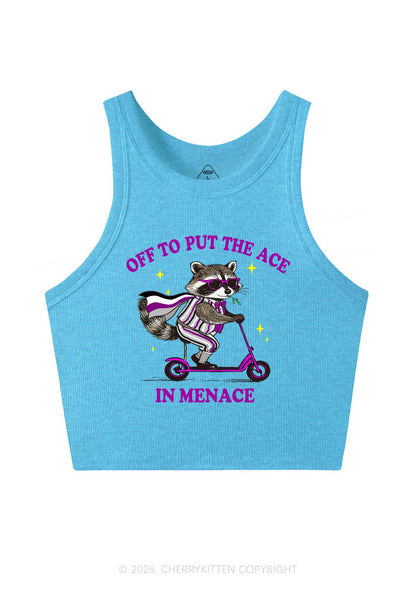 Put The Ace In Menace Pride Y2K Crop Tank Top Cherrykitten