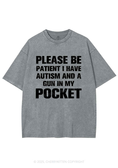 Please Be Patient Y2K Shirts Washed Tee Cherrykitten