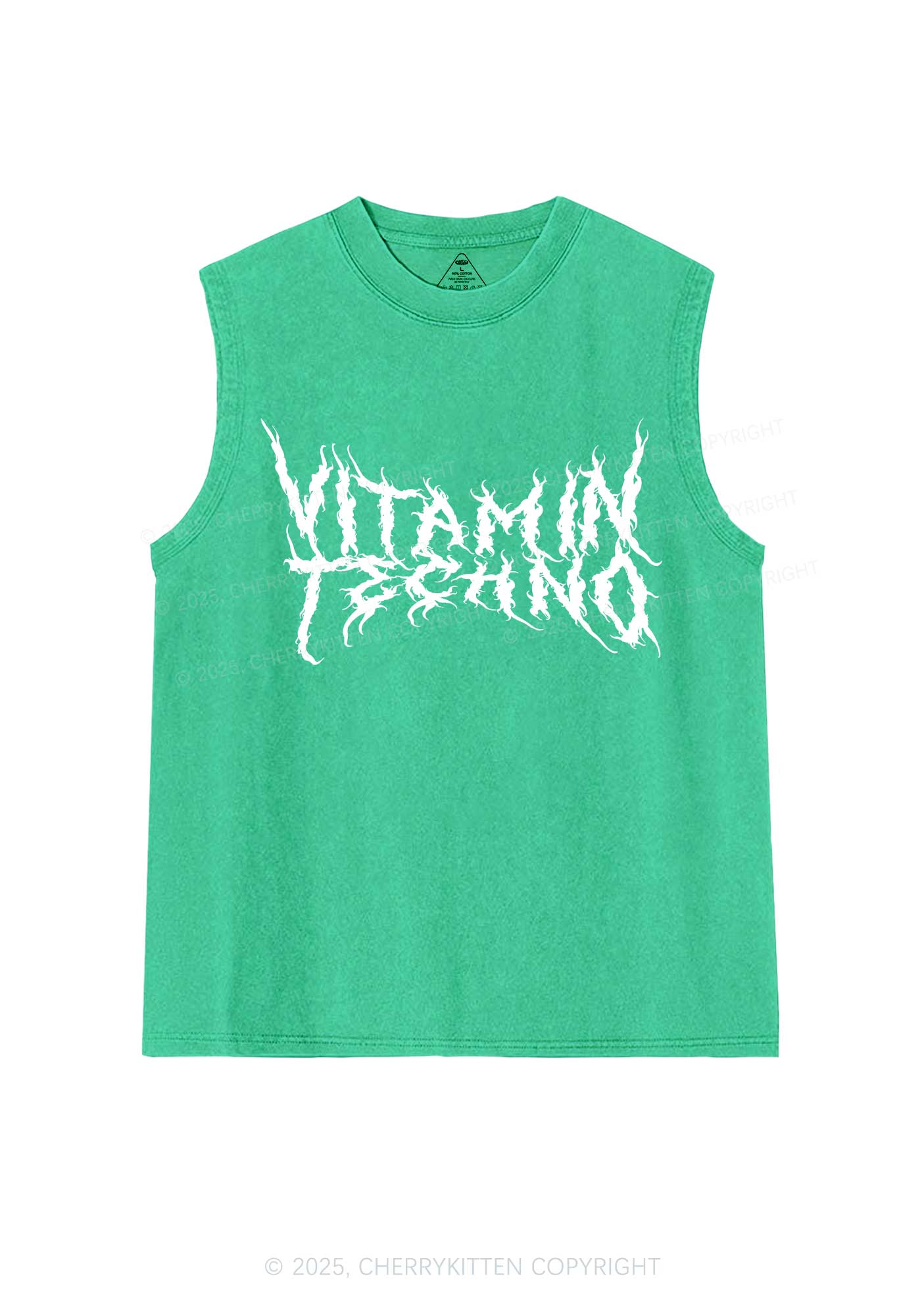 Vitamin Techno Y2K Washed Muscle Tank Cherrykitten