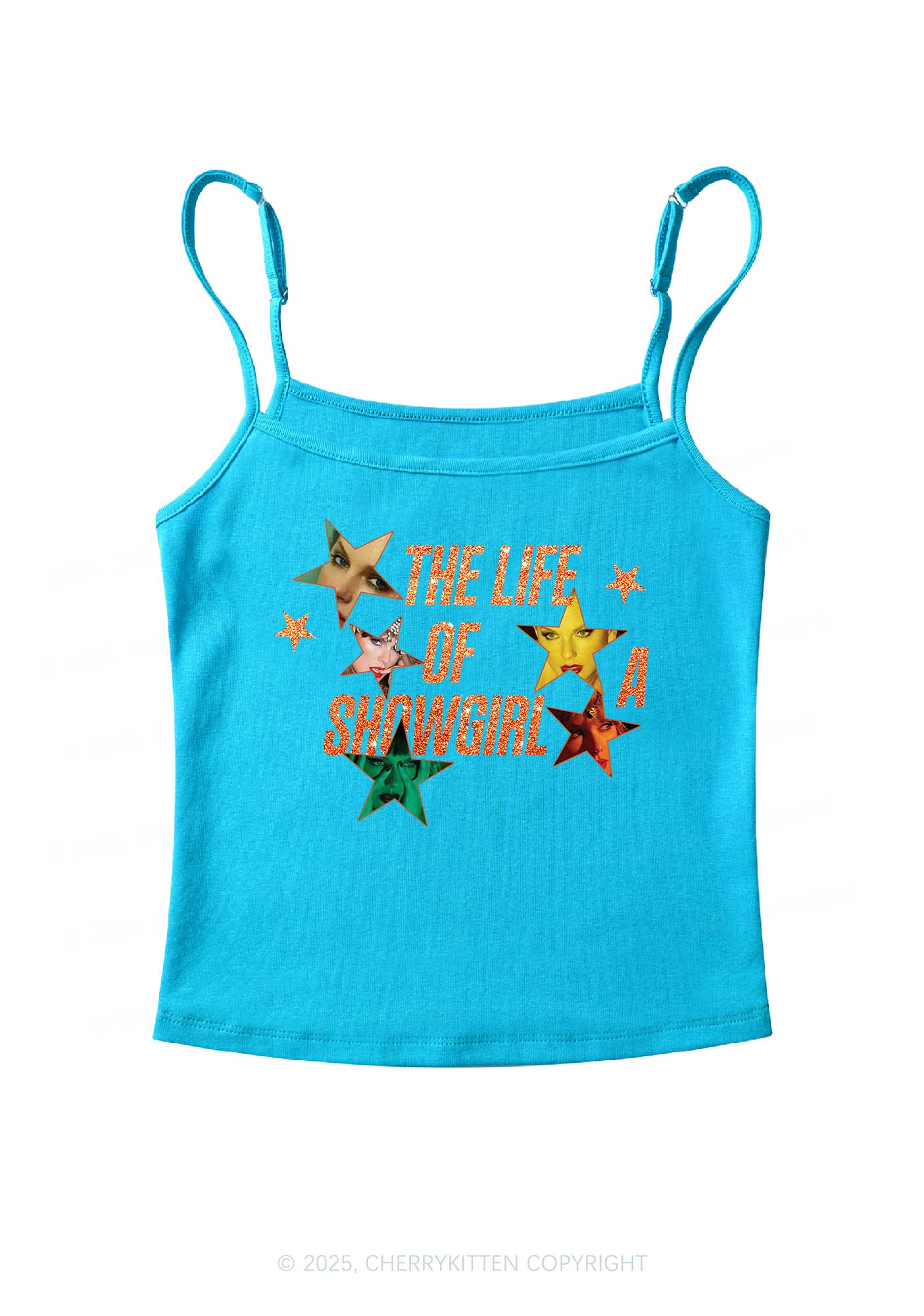 Star TS Photo Y2K Spaghetti Strap Cami Cherrykitten