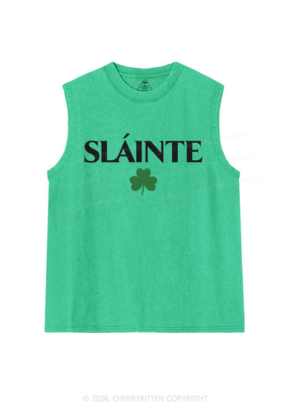 Slainte St Patricks Y2K Washed Tank Cherrykitten