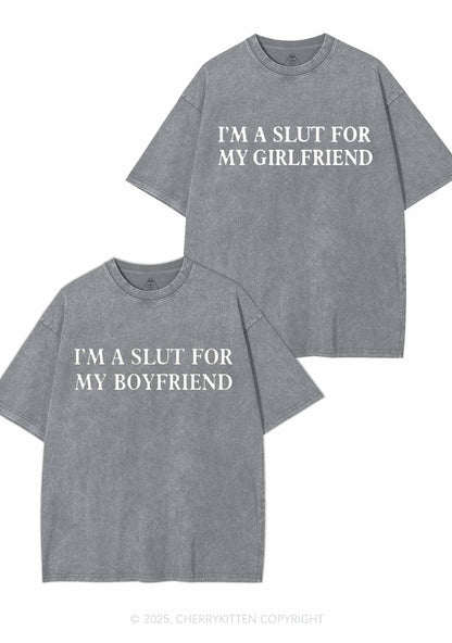 Slxt For My GF BF Y2K Valentine's Day Washed Tee Cherrykitten