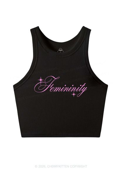 Femininity Pride Y2K Crop Tank Top Cherrykitten