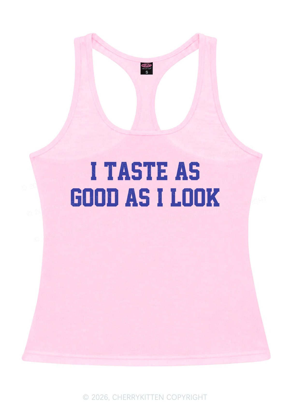 Taste Good Y2K Women Racerback Tank Top Cherrykitten