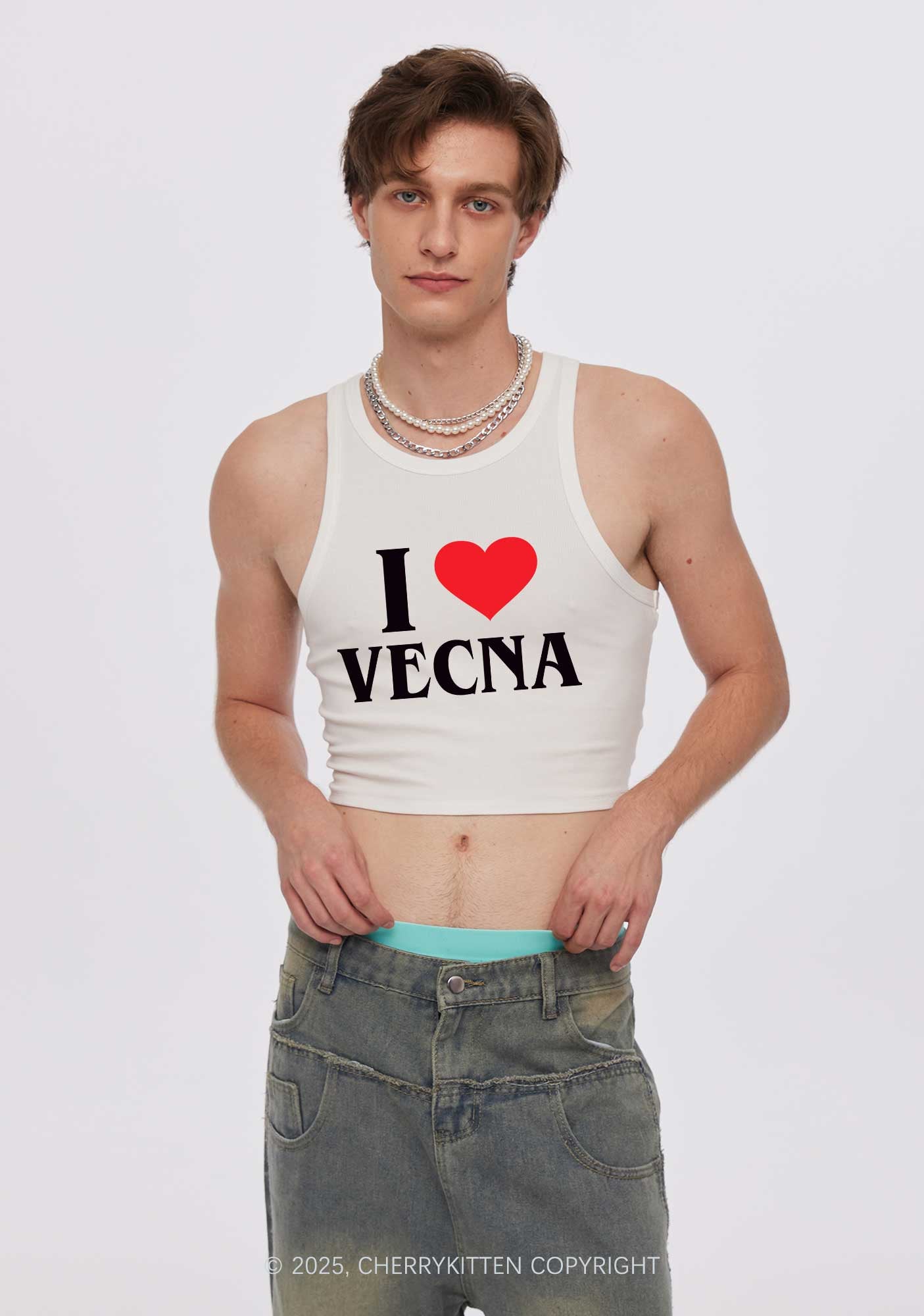 I Love VN Y2K Crop Tank Top Cherrykitten