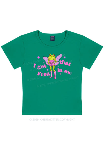 I Got That Frog Y2K Baby Tee Cherrykitten