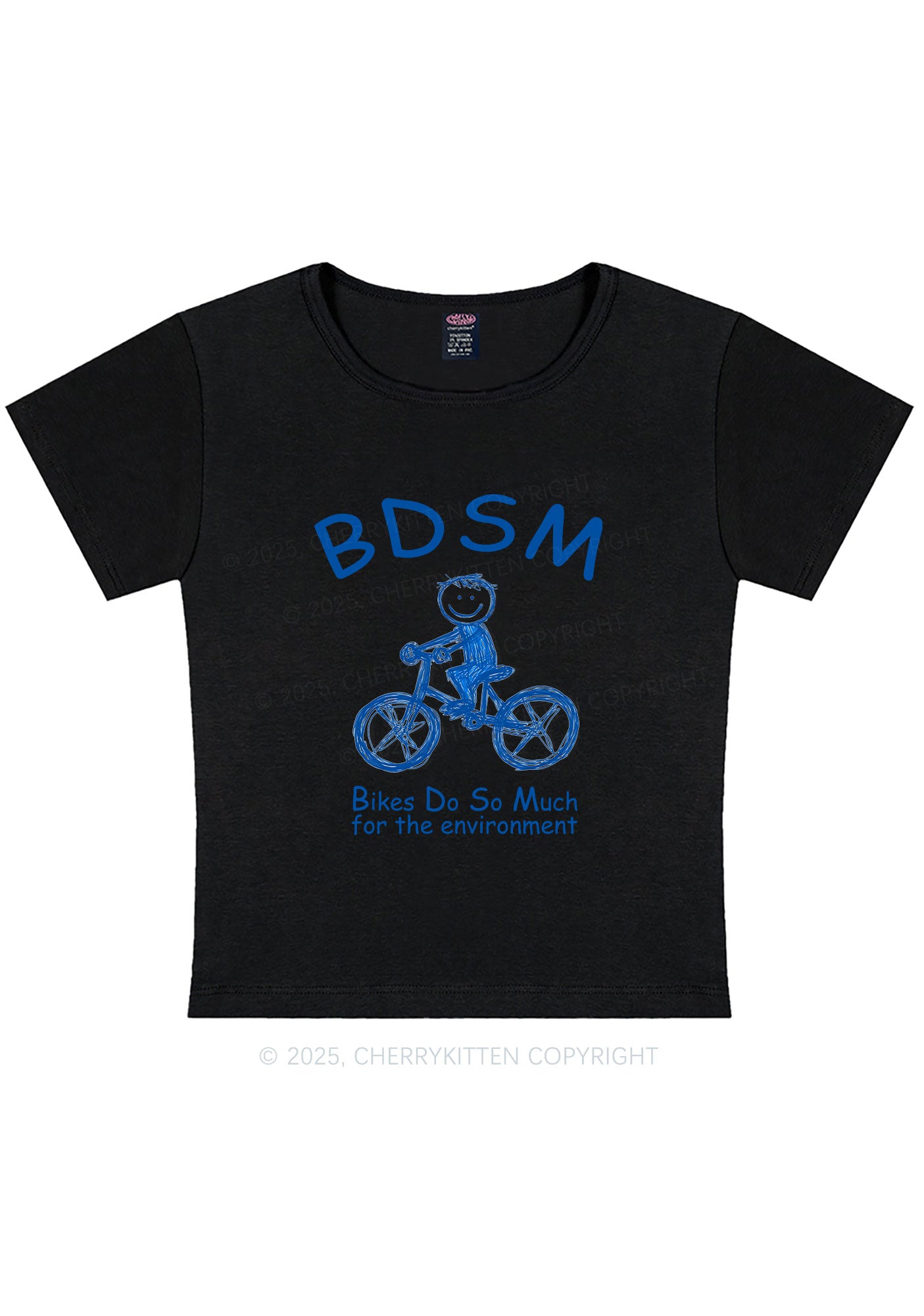 Bikes Do Much Environment Y2K Baby Tee Cherrykitten