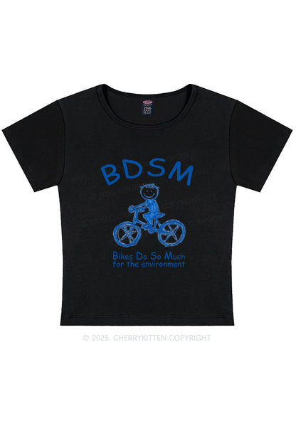 Bikes Do Much Environment Y2K Baby Tee Cherrykitten