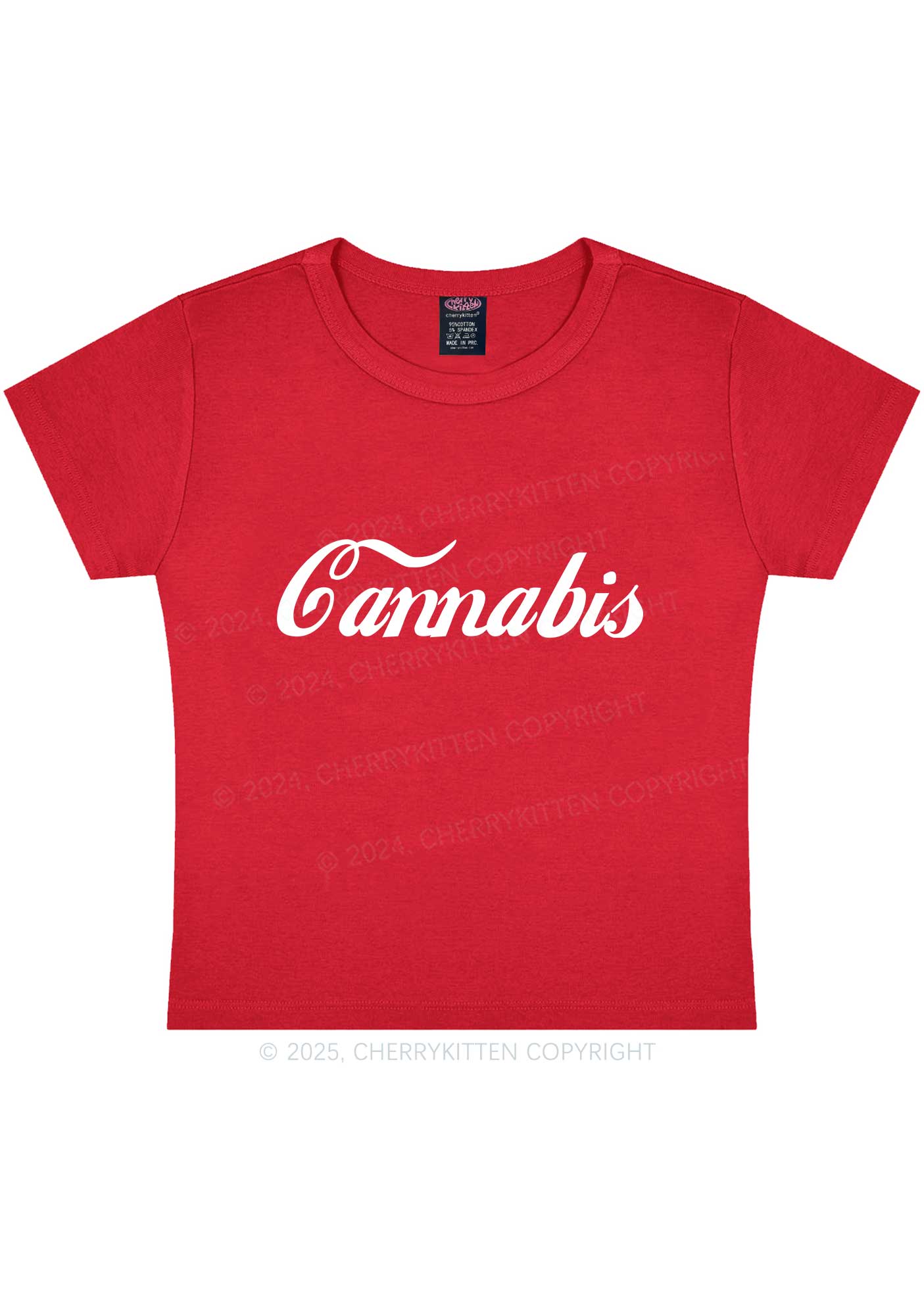 Special Cxnnxbis Y2K Baby Tee Cherrykitten
